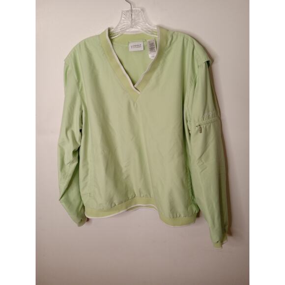 LIZGOLF Liz Claiborne Women's Large Pull-Over Golf Wind Breaker Jacket - Picture 1 of 11